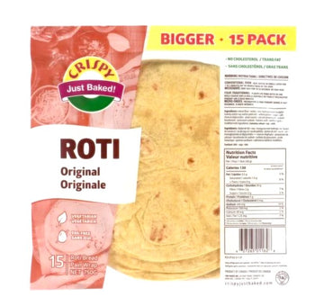 Crispy White Roti 15 Pack 750g