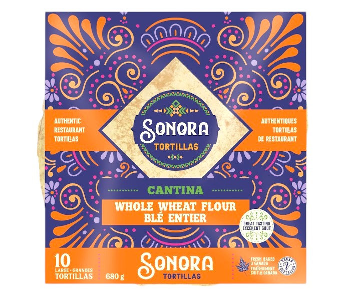 Sonora Whole Wheat Tortilla 10" 680G