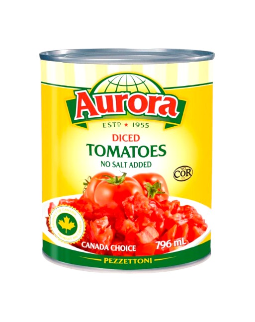 Aurora Tomatoes Diced Canadian 796ml