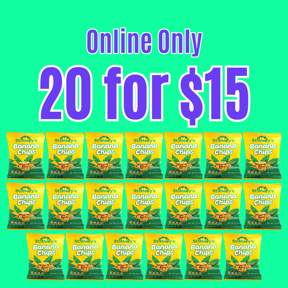 St. Mary Banana Chips 30g (20 Pack)