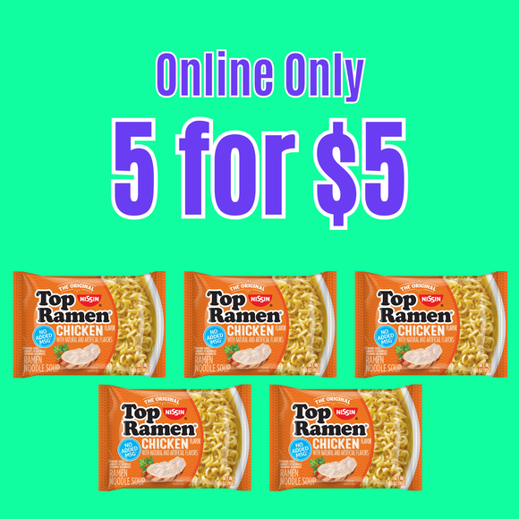 Top Ramen Chicken Noodle 85g (5 Pack)