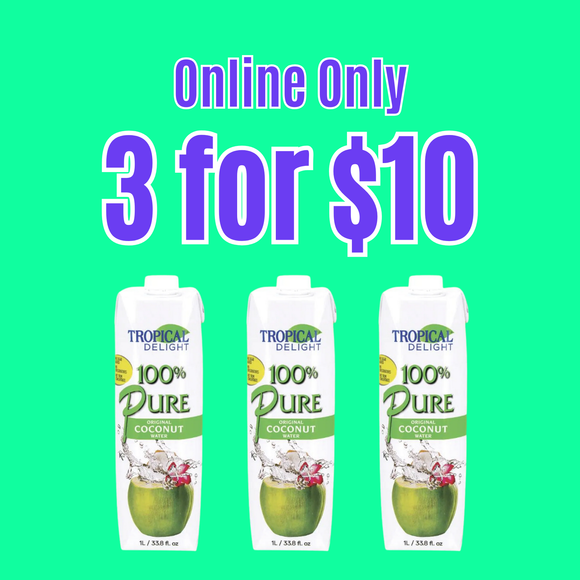 Tropical Delight Coconut Water 1L (3 Pack)