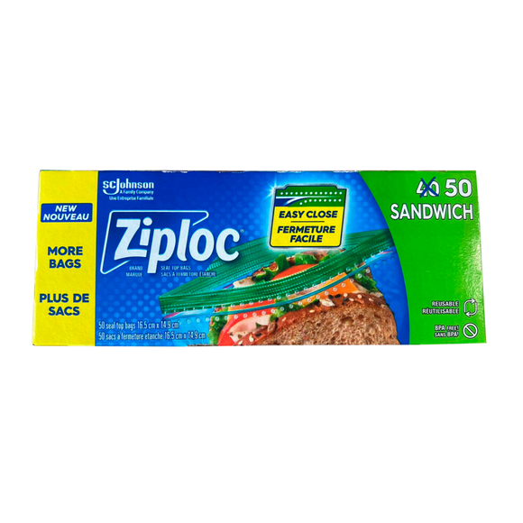 Ziploc Sandwich Bags 50CT
