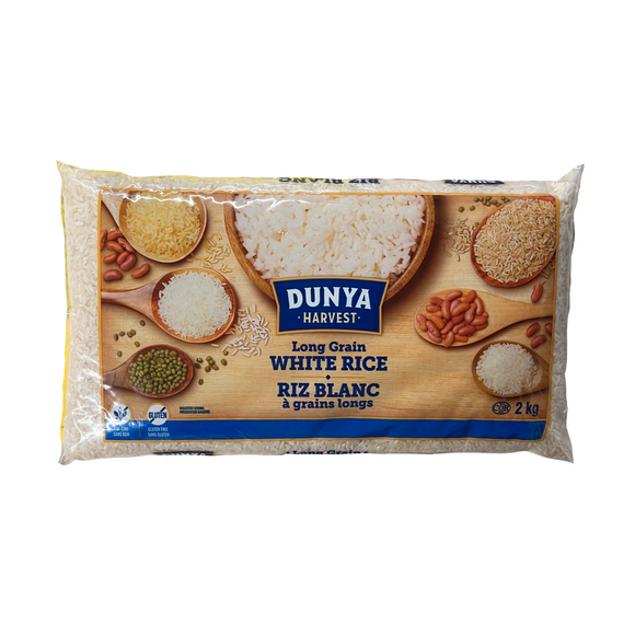 Dunya Long Grain White Rice 2Kg