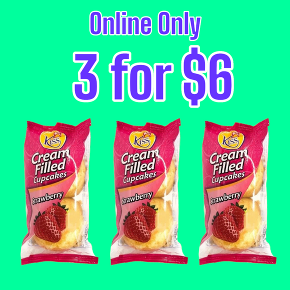 Kiss Strawberry Cake 60g (3 Pack)