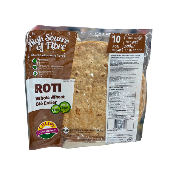 Kcb Wheat Roti Crispy Whole Wheat Roti 500g | Starfish Market