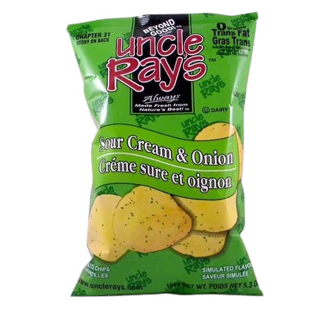 Uncle Ray Chips  Sour Cream Onion 130g