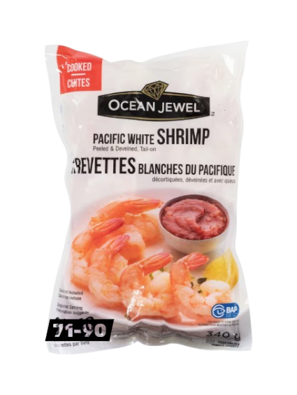 Ocean Jewel  71/90  P&D Tail-on White 340g