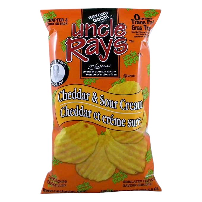 Uncle Ray Cheddar & Sour Cream 130g