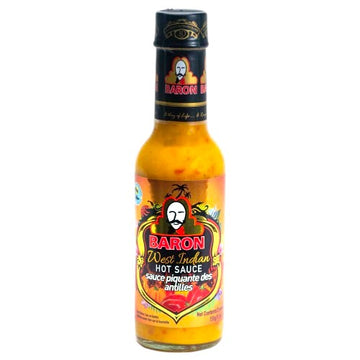 Baron West Indian Hot Sauce Yellow 155G